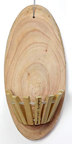 Wooden Orchid Basket - Halfmoon 6 inch