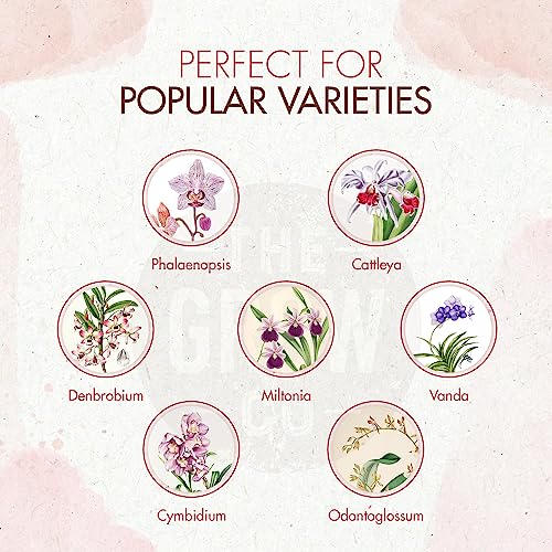 Orchid Plant Food (5 oz, 50+ Applications) - Bloom Booster Fertilizer Pellets for Orchids in Pots - Slow Release Nutrients for Healthy Flower & Reblooms