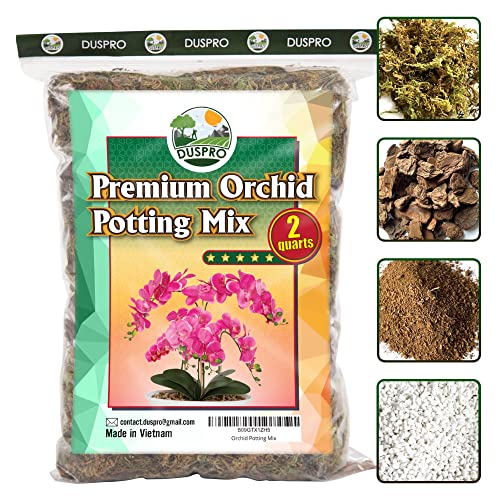 orchid mix for indoor plants DUSPRO Orchid Potting Mix with Moss Pine Bark Mulch Perlite Stone & Co – Fleurings