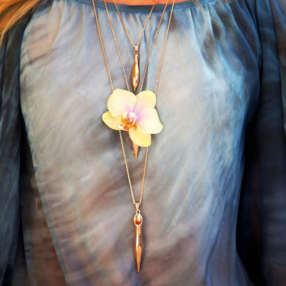 Fresh Flower Holder Necklace | Necklaces for Women | Holiday Gifts